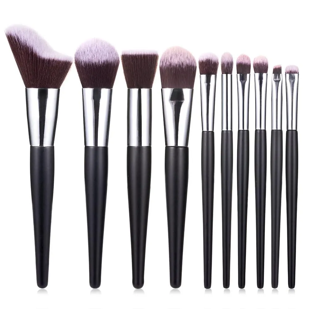 10PCS Wave Type Makeup Brush Set, Powder Powder Blusher Eye Shadow Brush, Multi-function Makeup Tools(10 sets of brushes)