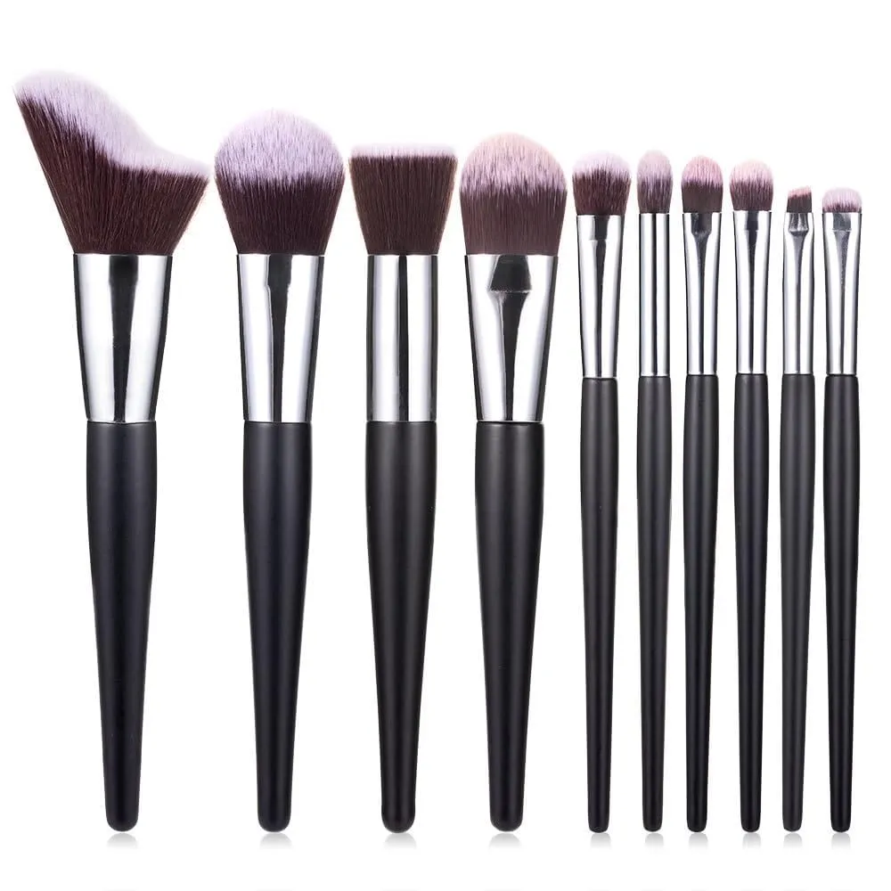 10PCS Wave Type Makeup Brush Set, Powder Powder Blusher Eye Shadow Brush, Multi-function Makeup Tools(10 sets of brushes)