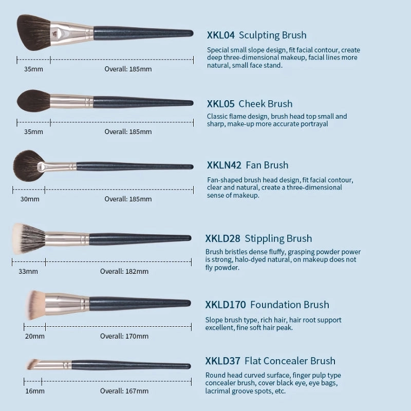 11-Piece Premium Makeup Brush Set