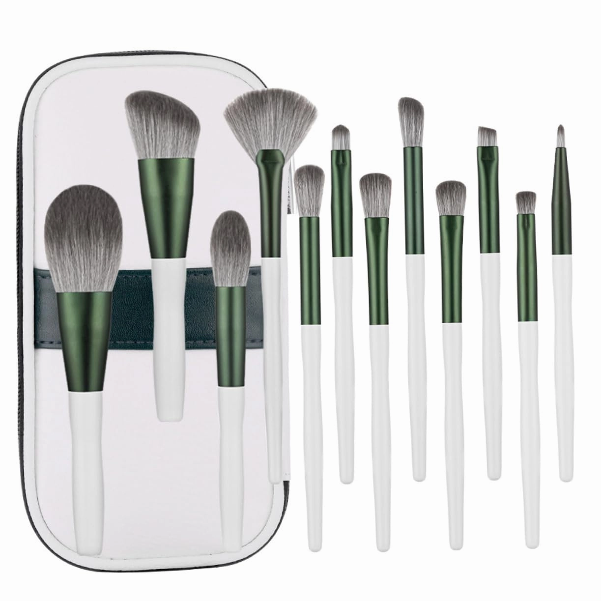 12 Piece Makeup Brush Kit Set for Women Professional Soft Wood Handles No Irritation Perfect for Present