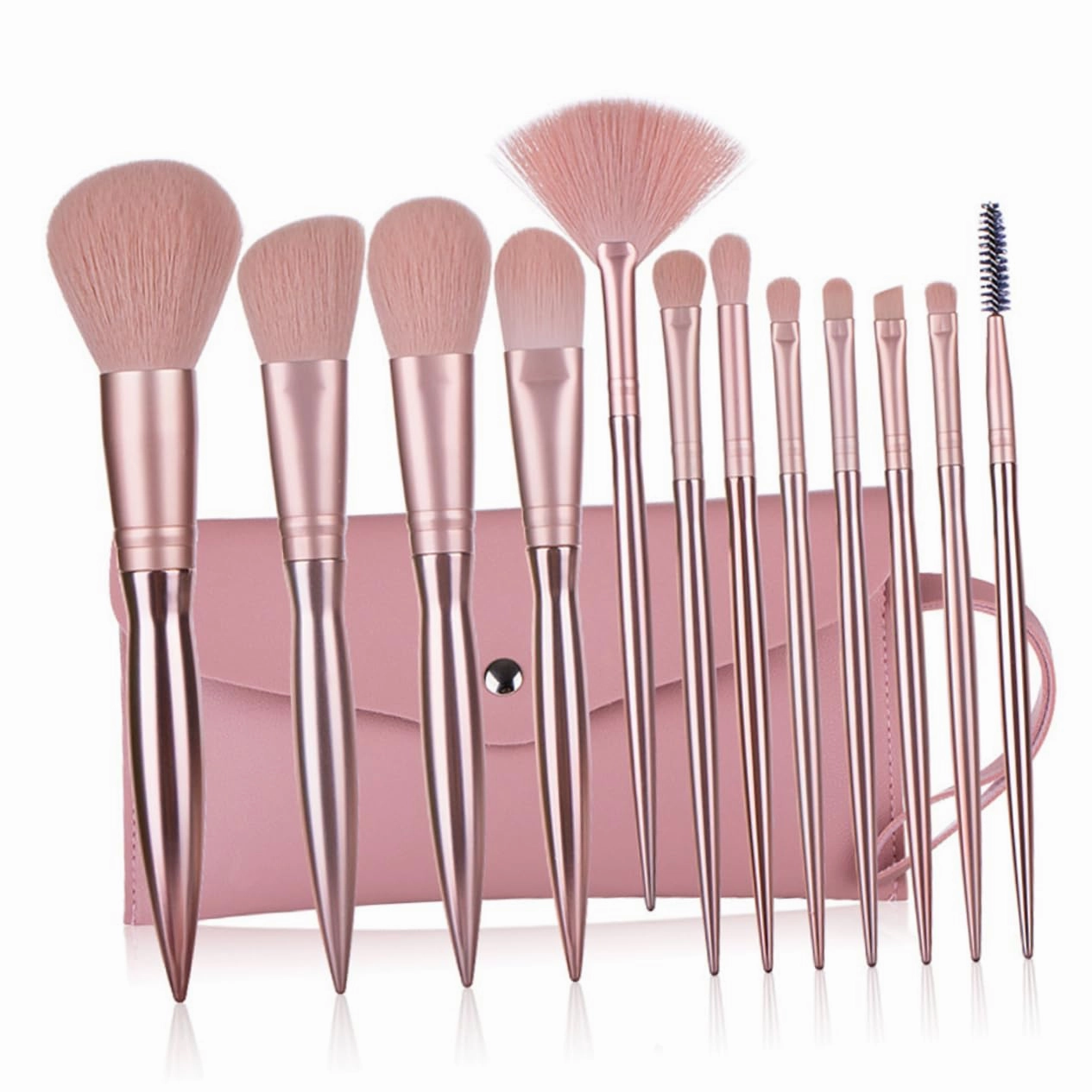 12-piece Makeup Brush Set Set of Makeup Brushes Professional Makeup Brush Kit Electroplating Handle Easy to Clean