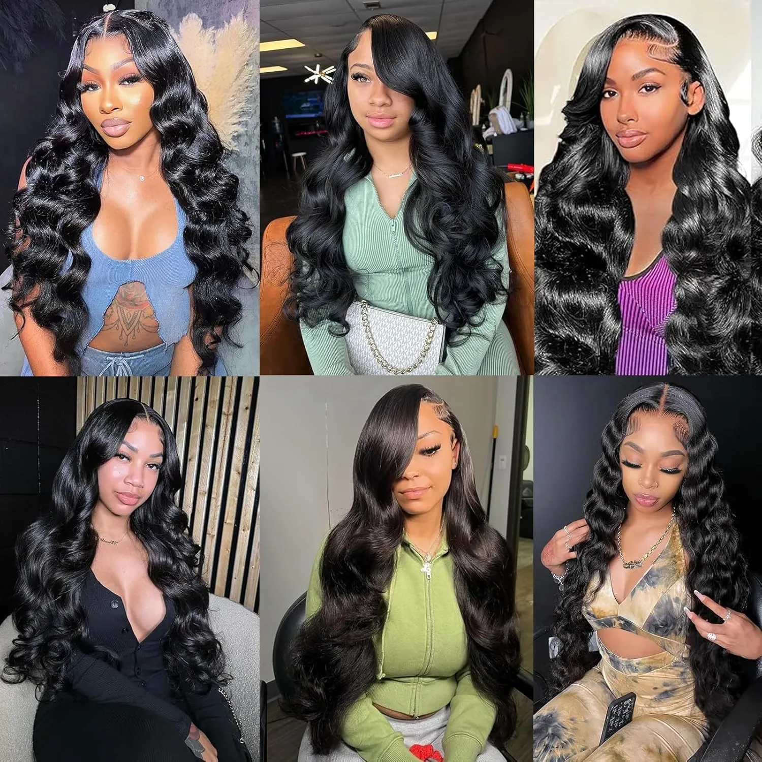 12A Body Wave Bundles Human Hair 14 16 18 20 Inch 100% Unprocessed Brazilian Virgin Weave 4 Bundles Quick Weave Hair Bundles Natural Black Color