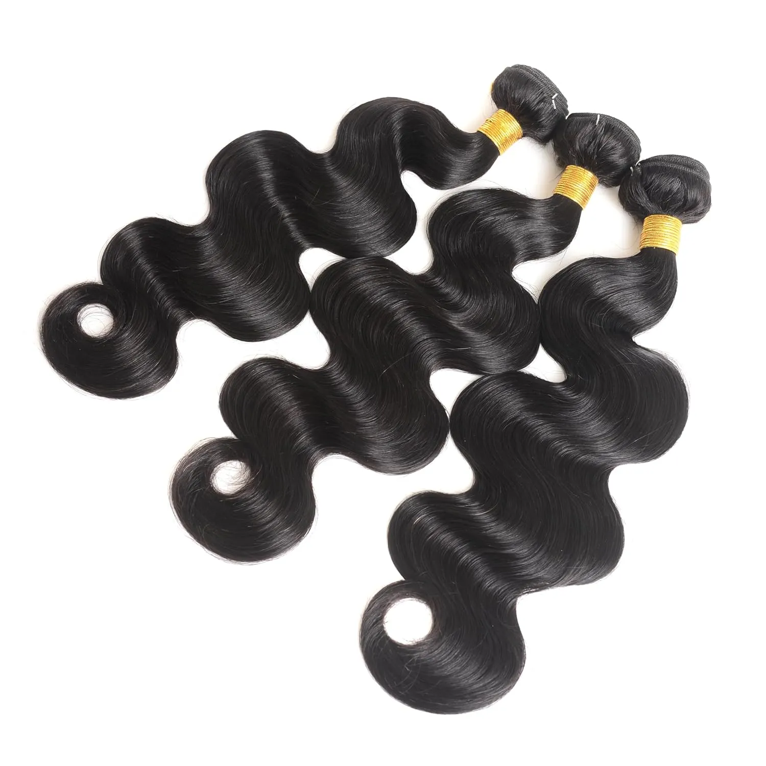 12A Human Hair Bundles Body Wave 100% Unprocessed Brazilian Virgin Hair 3 Bundles Deals Human Hair Extensions Quick Weave Human Hair (14 16 18 Inch)
