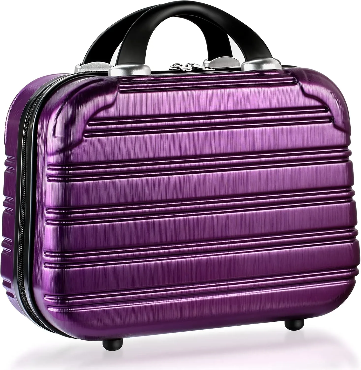 14-Inch Makeup Train Case Hardshell PC ABS Travel Cosmetic Organizer, Makeup Storage Box for Toiletry Durable Portable Gifts for Women.