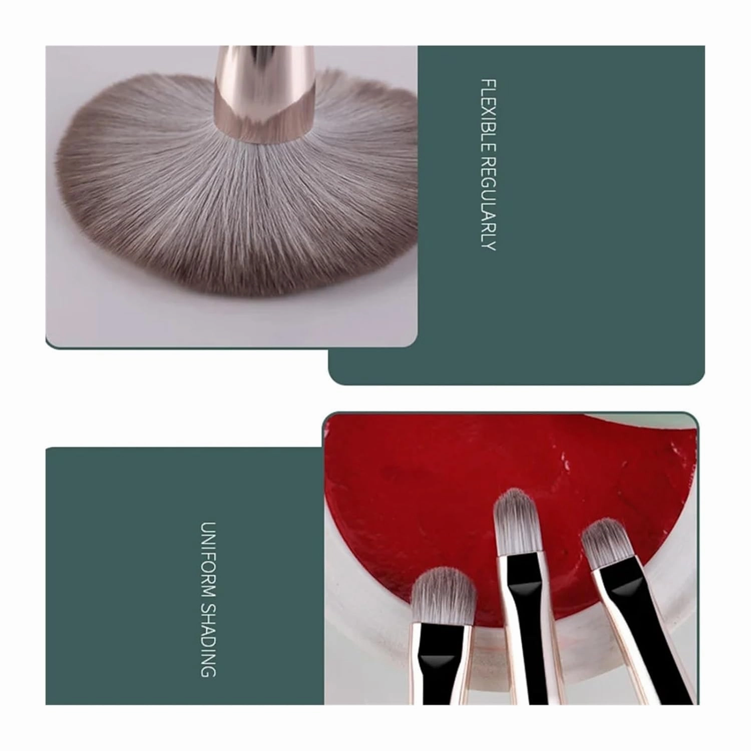 14 Green Cloud Makeup Brush Set Upgrade Soft Wood Handle Beauty Tools Beginners Complete Makeups brush Makeup Refresh(LAN14- Brushthebag)