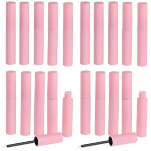 20Pcs Empty Plastic Eyeliner Tube 10ml Refillable Eyelash Oil Bottle Plastic Eyelashes Mascara Tube for Eyelash/Eyebrow
