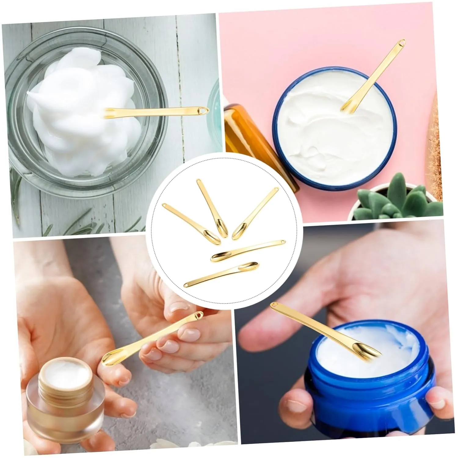 25pcs Mini Face Cream Spoons Multi-purpose Skincare Spatulas for Lotion Cream and Facial Masks Portable for Mixing and Application
