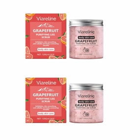 2 Pcs Grapefruit-Scented Sea Salt Body Scrub: Gently Exfoliates and Moisturises The Skin For Daily Care.Moisturizing and Exfoliating Body, Face, Hand, Foot Scrub