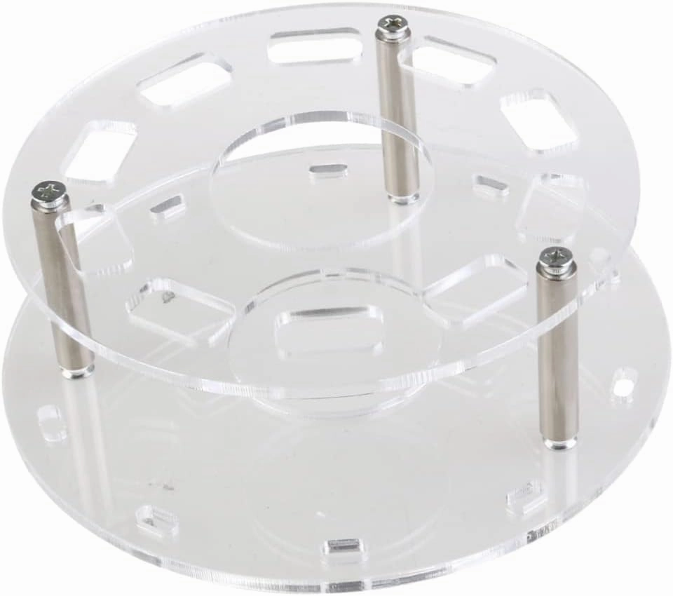 2pcs Cosmetic Shelf Tool Transparent Oval Makeup Brush Holder Organizer for Neat Storage Design for Drying and Displaying Makeup Brushes