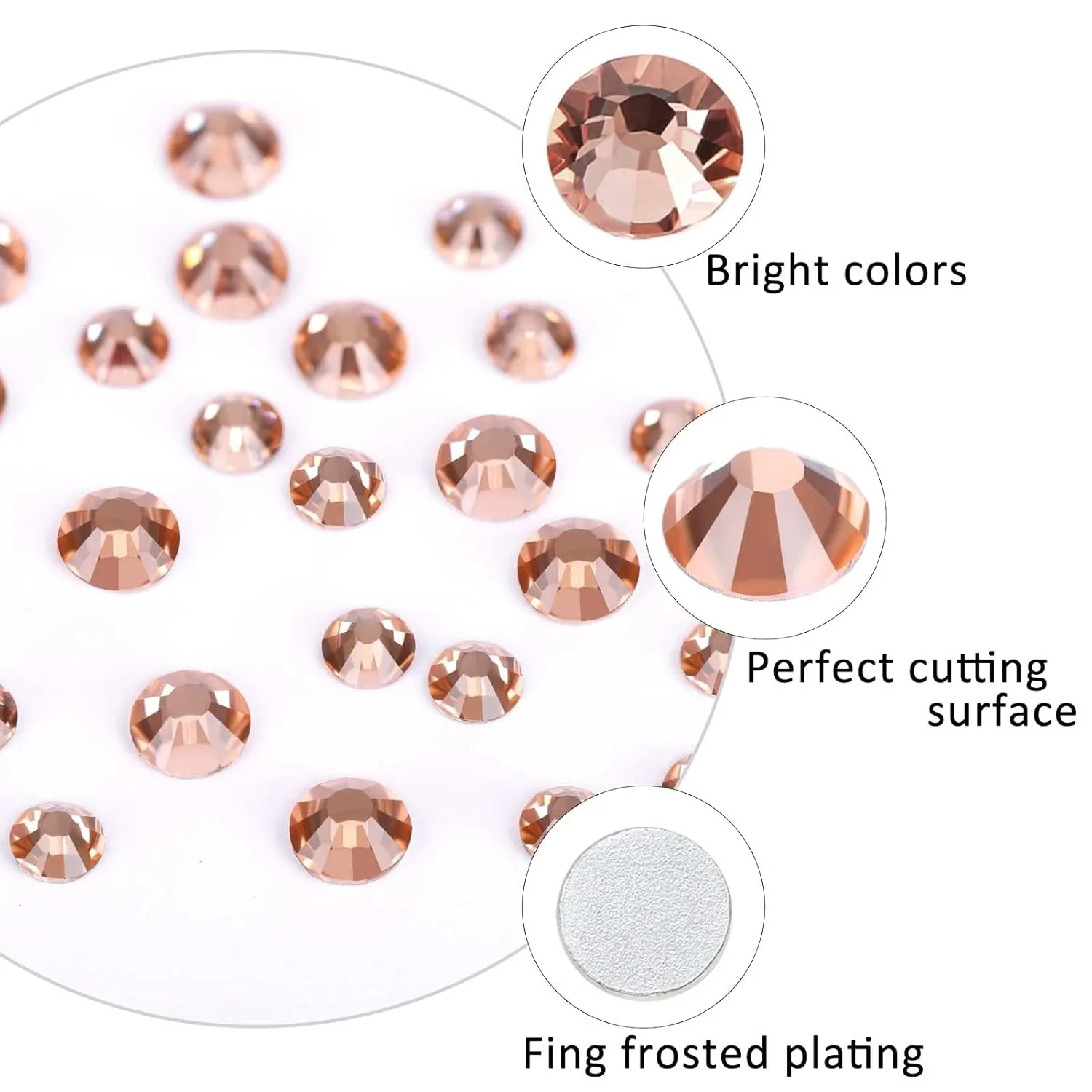3792 Pcs Sliver AB Crystal Flatback Rhinestones Set for Nail, Art, Crafts, Makeup, Tumblers Glitter Round with Tweezers and Picking Pen(SS6~SS20)