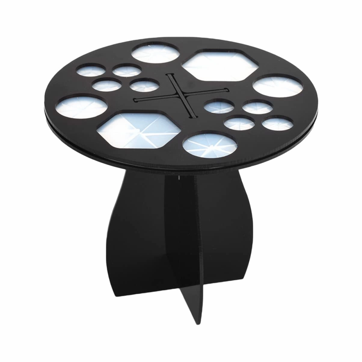 3 Pcs 14-hole Makeup Brush Drying Rack Multifunction Brush Holder Stand Black Organize Your Cosmetics