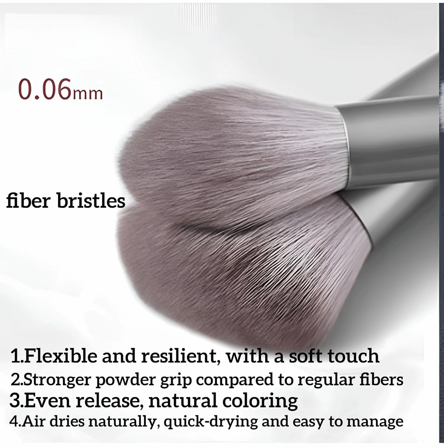3 PCS Multi-functional Dual-Ended Makeup Brush, Natural Coloring, Even Release, Easy-to-Clean Dual-Ended Makeup Brush, Everyday Makeup Dual-Ended Makeup Brush." (Contouring   Concealer   Round-headed)
