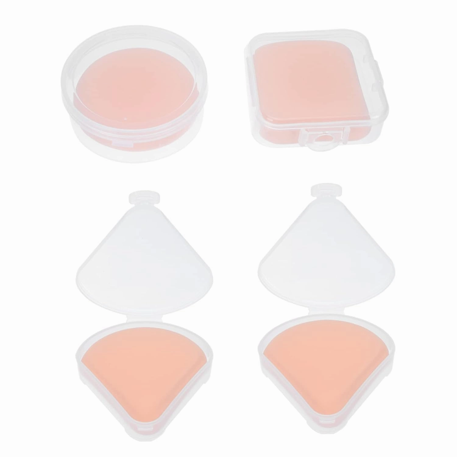 3sets Professional Makeup Triangle Powder Puff Soft Cotton Pads for Makeup Removal Lady Beauty Accessories Gentle Sensation Compact Size 4pcs*3
