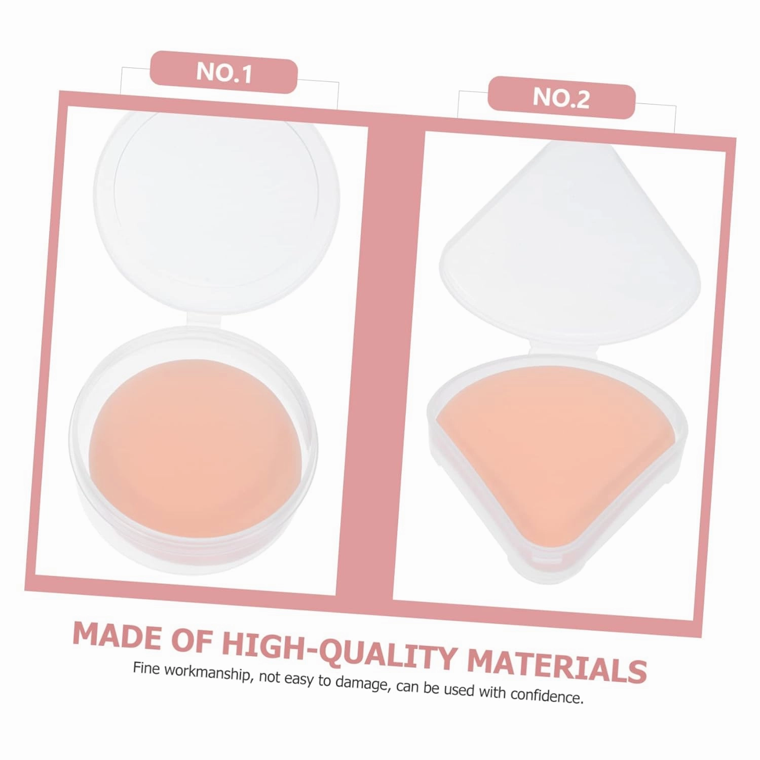 3sets Professional Makeup Triangle Powder Puff Soft Cotton Pads for Makeup Removal Lady Beauty Accessories Gentle Sensation Compact Size 4pcs*3
