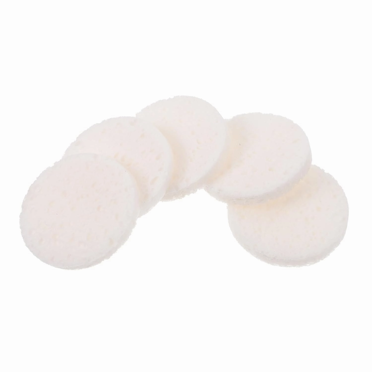 50Pcs White Wood Pulp Cotton Cleansing Sponges for Facial Cleaning Soft and Comfortable Face Powder for Makeup Removal and Skin Care