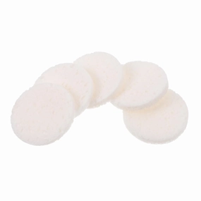 50Pcs White Wood Pulp Cotton Cleansing Sponges for Facial Cleaning Soft and Comfortable Face Powder for Makeup Removal and Skin Care