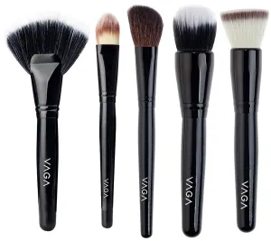 5pcs Make Up Cosmetics Tools Set / Kit / Lot of Facial / Face Makeup Brushes / Applicators for Blush / Blushers / Rouge, Powders, Concealers and Foundations