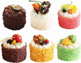 6 Pack Fake Cupcakes, Artificial Cupcakes for Display, Faux Cake Décor, Realistic Fake Artificial Food for Display, Fake Desserts Pastries for Decoration