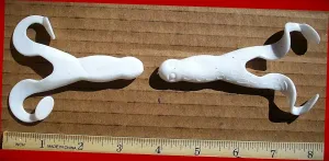 8ct White 4" Frog Swimbait Frogs Bass Fishing Lures Swimbaits Horny Toads Swimming Lures Bait Fishing Equipment Lifelike Fishing Lure Kit