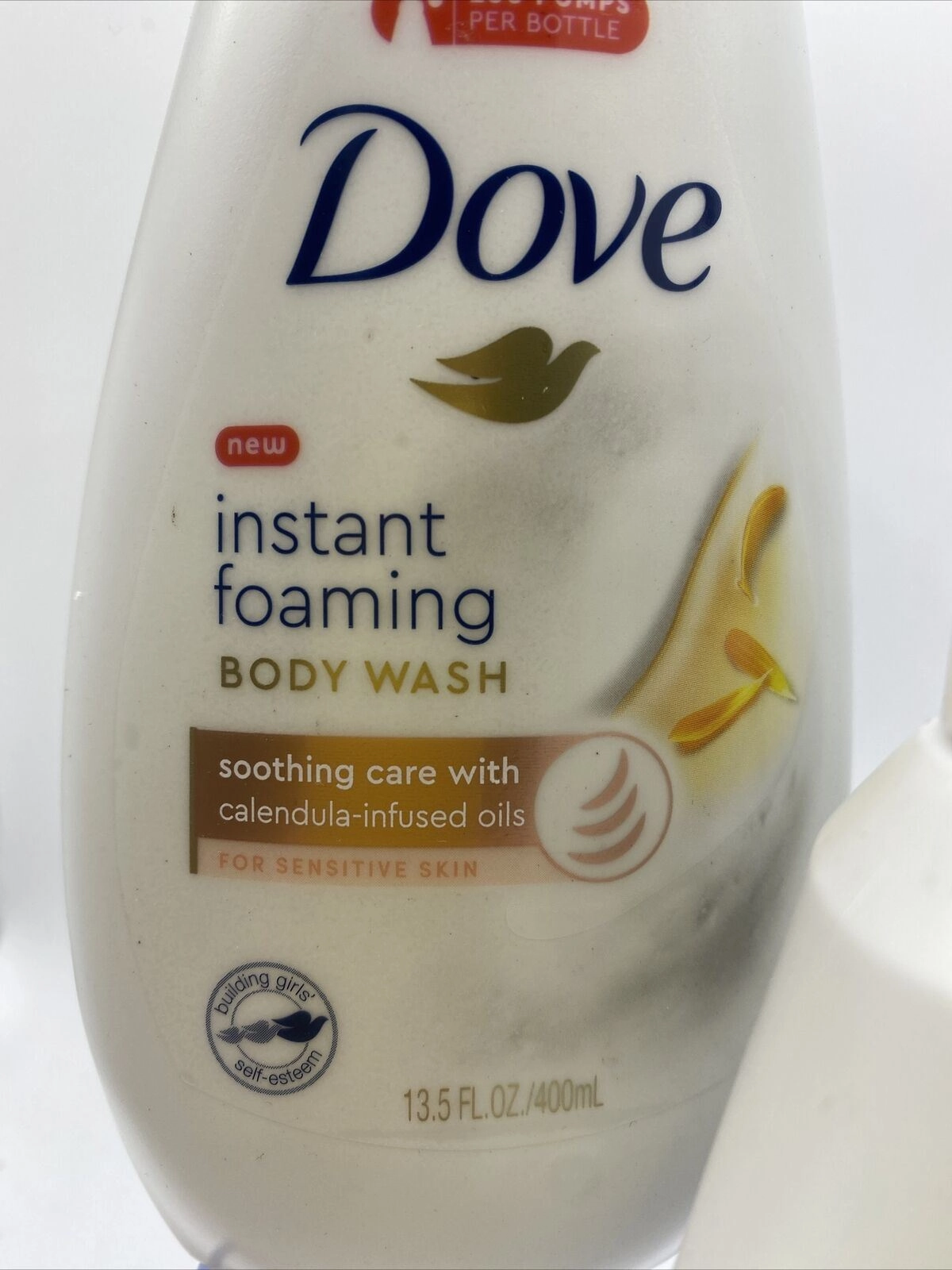 (4) Dove Instant Foaming Body wash Soothing Calendula Lavender Vanilla 13.5oz