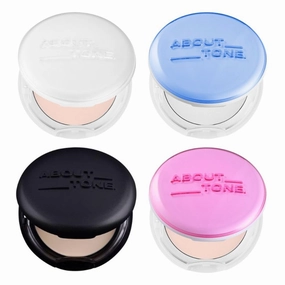 [ABOUT TONE] Blur Powder Pact (02 LIGHT)   Glow Powder Pact   Air Fit Powder Pact   Sebum Cut Powder Pact [4 Types of Powder Pact BUNDLE SET] / Pressed Powder Pact with Mirror and Powder Puff