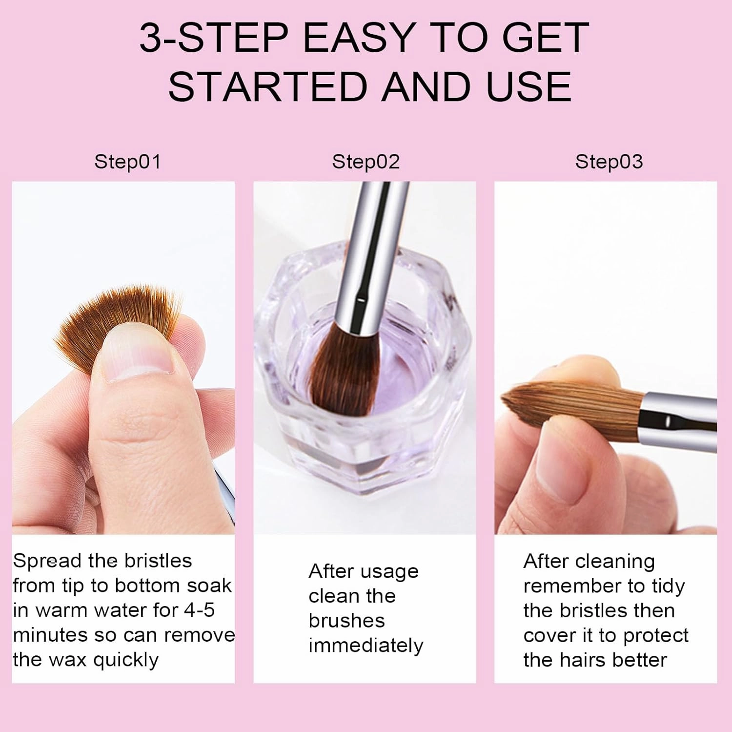 Acrylic Nail Brush Size #12, Kolinsky Art Brushes for Powder Application, Sturdy Handle Oval Shaped Design Tools for Professional Manicure DIY