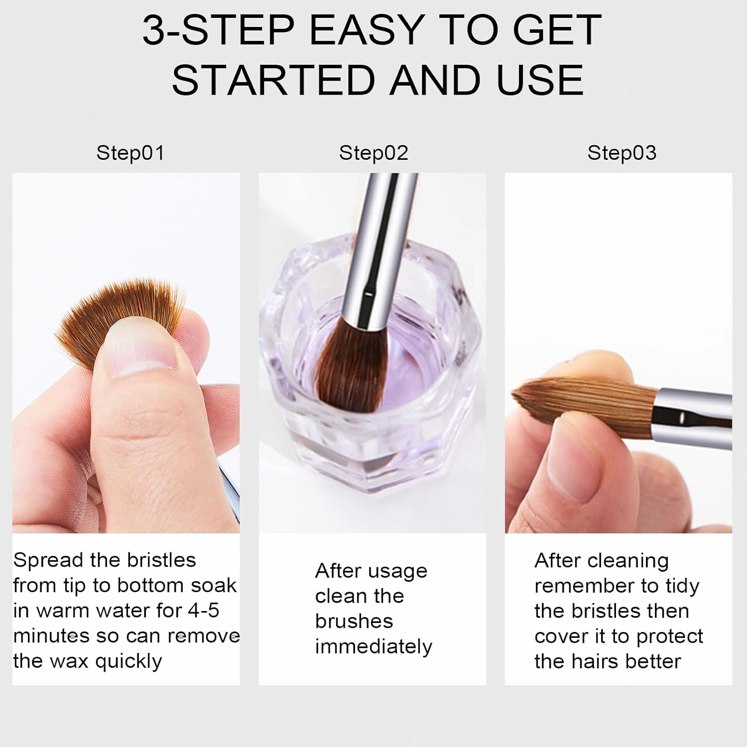 Acrylic Nail Brush Size #12, Kolinsky Nail Art Brushes for Powder Application, Sturdy Handle Oval Shaped DIY Tools for Professional Manicure