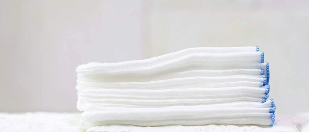 Angel-In-Moms [15 Packs] Natural Cotton 100% Soft Muslin Gauze Handkerchief, Face Washcloths, Makeup Remover Thin Towels, Wide Size 14 inch x 14 inch, Reusable Napkins Hankies Bath Towel (Blue)