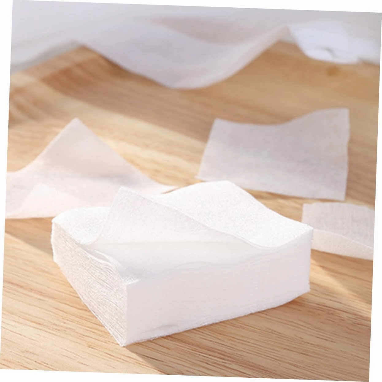 Angoily 3sets Cotton Ovals for Face Makeup Removal Pads Facial Cotton Pads Soft Absorbent 100 Count 1000pcs*3