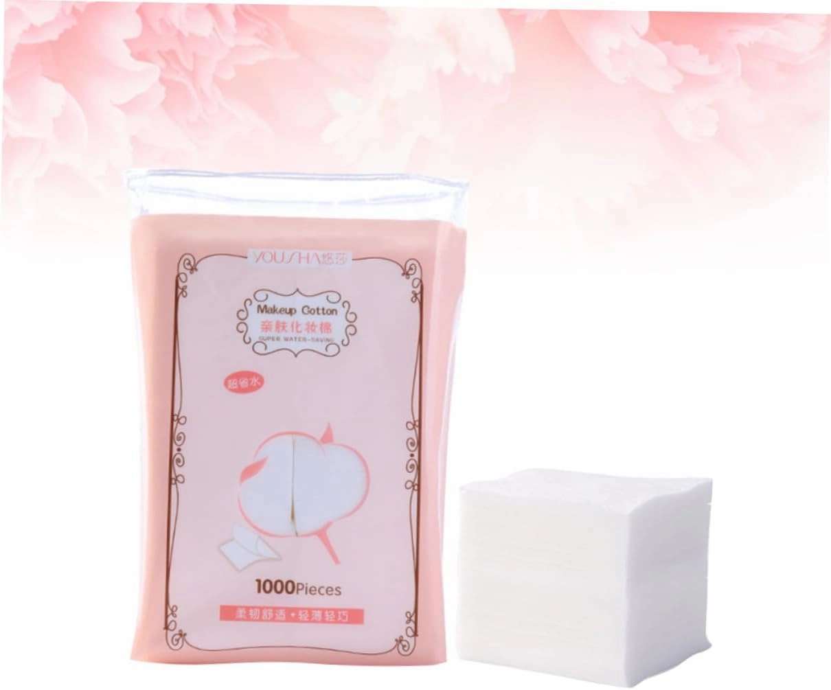 Angoily 3sets Cotton Ovals for Face Makeup Removal Pads Facial Cotton Pads Soft Absorbent 100 Count 1000pcs*3