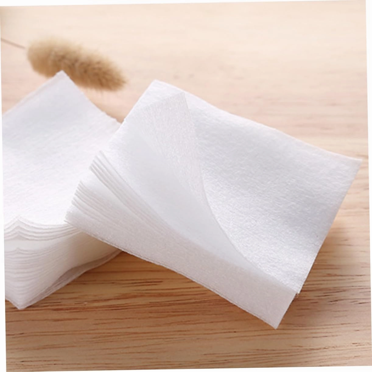 Angoily 3sets Cotton Ovals for Face Makeup Removal Pads Facial Cotton Pads Soft Absorbent 100 Count 1000pcs*3