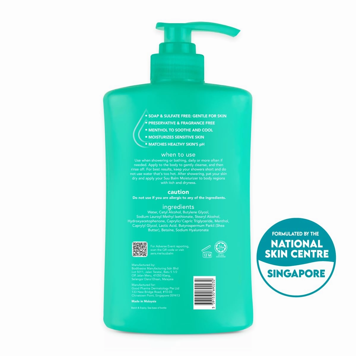 Anti Itch Body Wash, Eczema Bodywash for adults, Psoriasis Body Wash, Moisturising Cleanser for Dry Itchy Skin Relief, Derm-Formulated with Menthol & Shea Butter, Sulfate & Fragrance Free, 28.4 fl oz