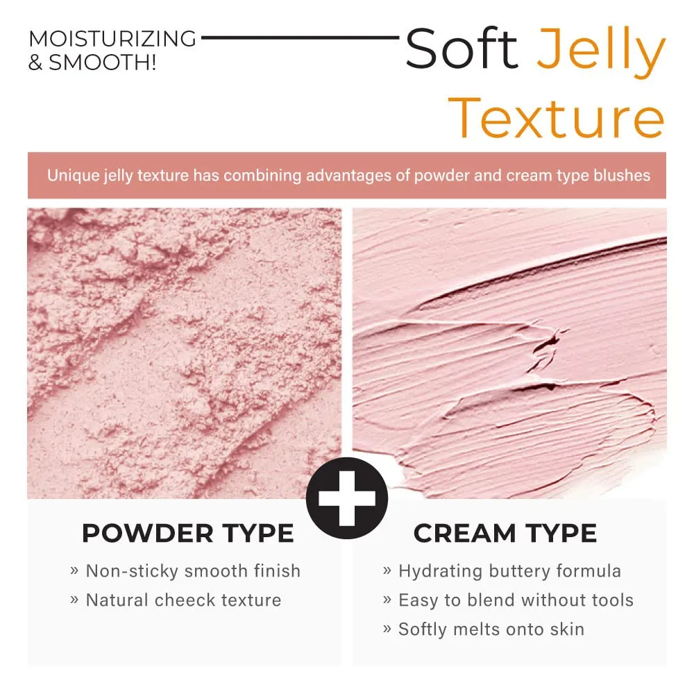 A'PIEU Juicy-Pang Jelly Blusher [BE02] (0.17 oz) - Soft Touch Cheek Color with Creamy Powdery Texture for Natural Dewy-Finish, No Fall-Out.