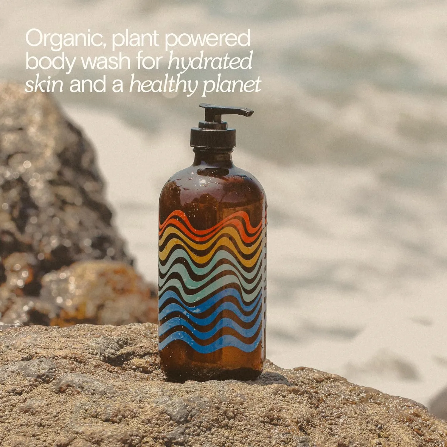 Bathing Culture, Organic Mind   Body Wash, Natural, Biodegradable, Sustainable, Vegan Personal Care, All Natural Organic Body Wash for Women and Men, 16 fl oz, Break Water Scent