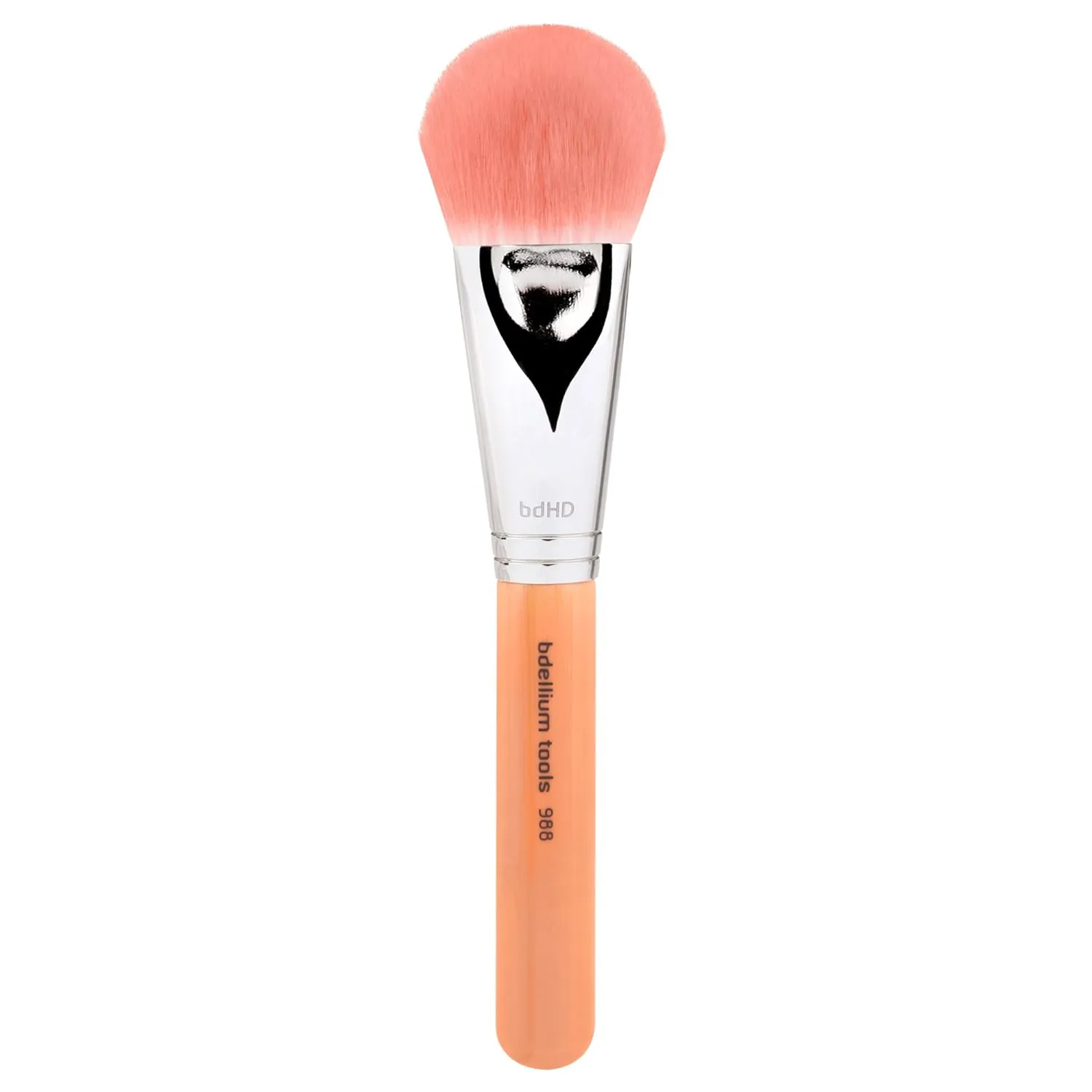 Bdellium Tools Professional Makeup Brush - Pink Bambu Series 988 BDHD Phase I Large Foundation/Powder - With Soft Synthetic Fibers, For Application & Blending (Pink, 1pc)