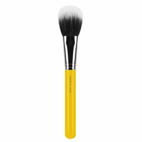 Bdellium Tools Professional Makeup Brush - Studio Series 985 Duo Fiber Powder - With Soft Synthetic Fibers, For Lightweight Powder Application (Yellow, 1pc)