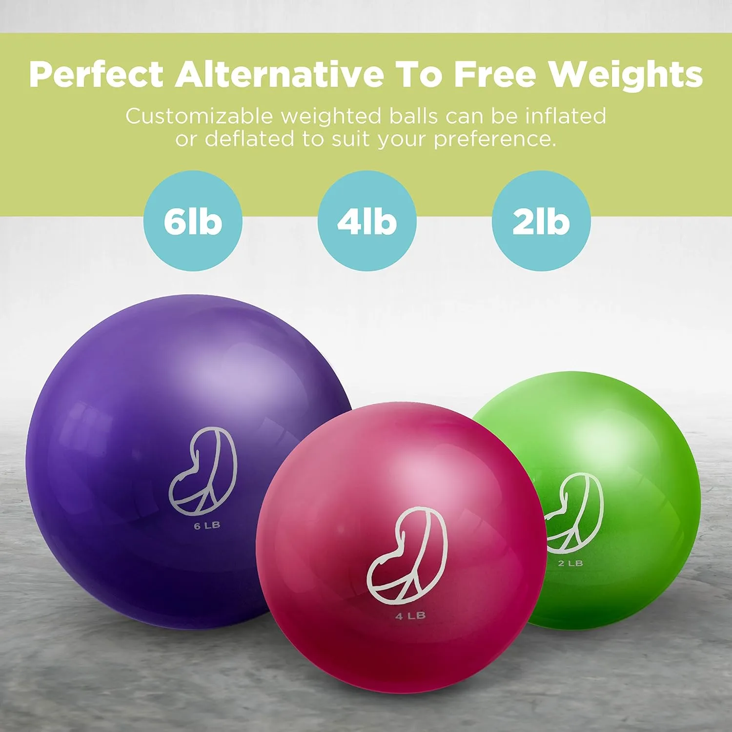 Bean Products Weighted Balls - 2-6 Pounds - Multiple Colors