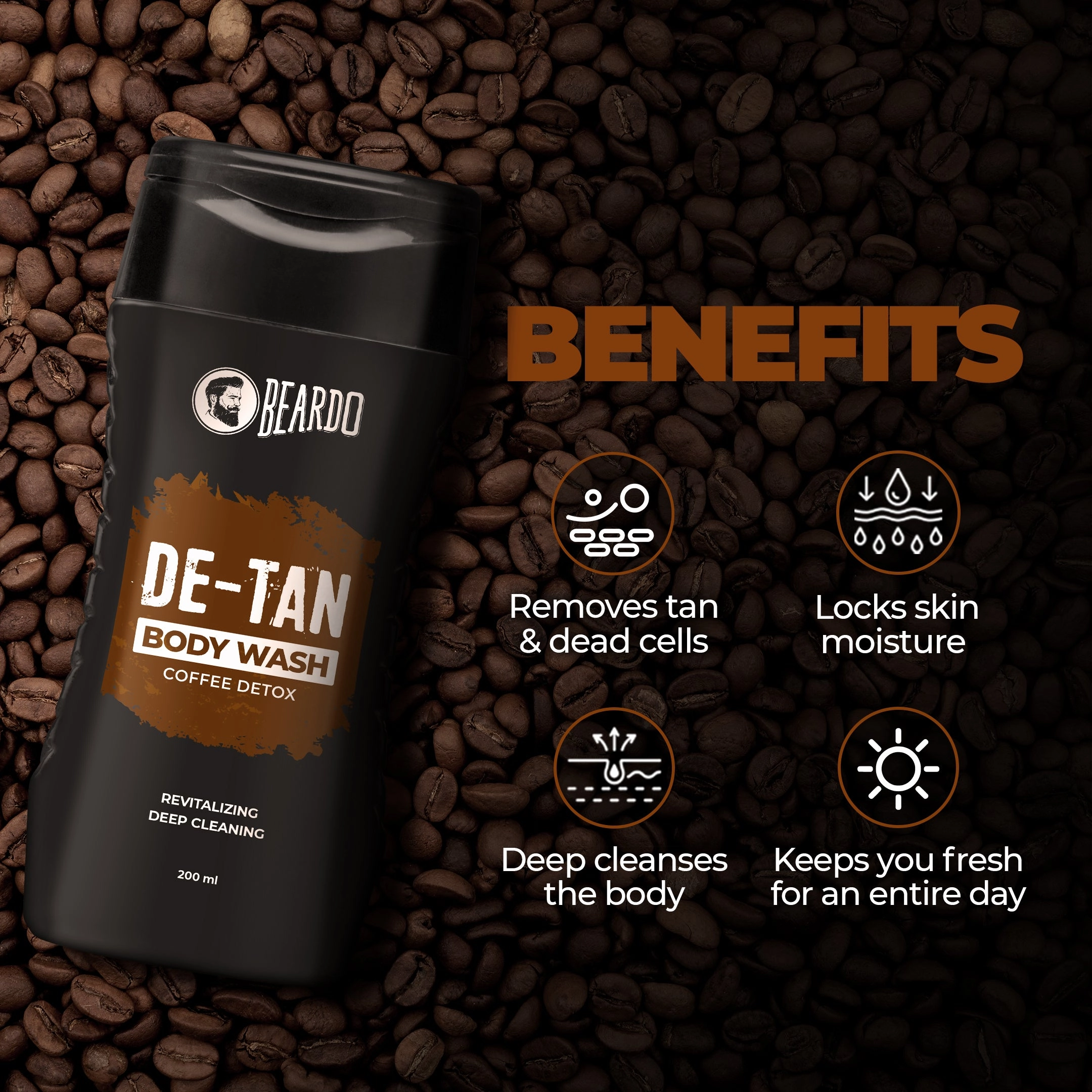 Beardo Bath and Body Combo for Men (De-Tan)