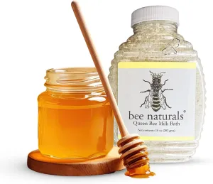 Bee Naturals Queen Bee Milk Bath - 10oz Orange Scented Epsom Salt Bath - Relaxing & Nourishing - for Soft Skin - All Ages