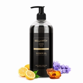 Bell Vitaa Luxury CEO MAN Body Wash Shower Gel for Men Bodywash 500ml | Deep Cleansing, Hydrating, Moisturising with Aloe Vera Extract & Charcoal Powder| Suitable for All Skin Types