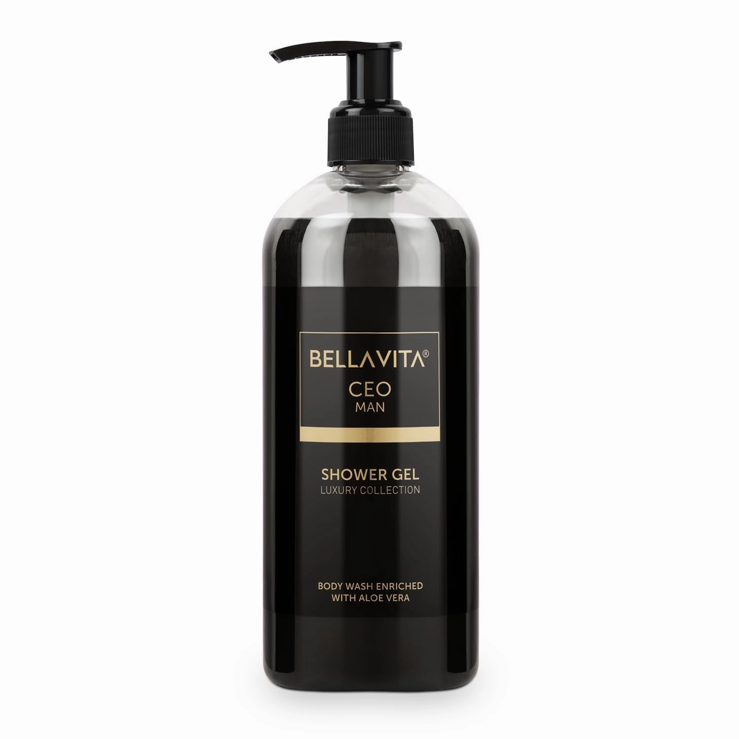 Bellas-Vita Luxury CEO MAN Body Wash Shower Gel for Men |Men's Bodywash 500ml | Deep Cleansing, Hydrating, Moisturising with Aloe Vera Extract & Charcoal Powder| Suitable for All Skin Types