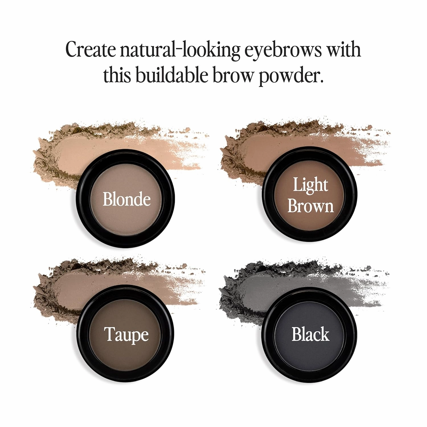 Billion Dollar Brows Eyebrow Powder – Lightweight & Cruelty-Free for Full, Natural Finish, Buildable Coverage, Velvet-Smooth Formula (Pack of 2), Raven