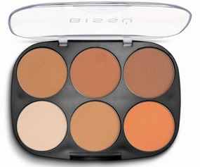 Bissú Contouring Powder Palette (6 colors) (03 Bronzed to Dark)