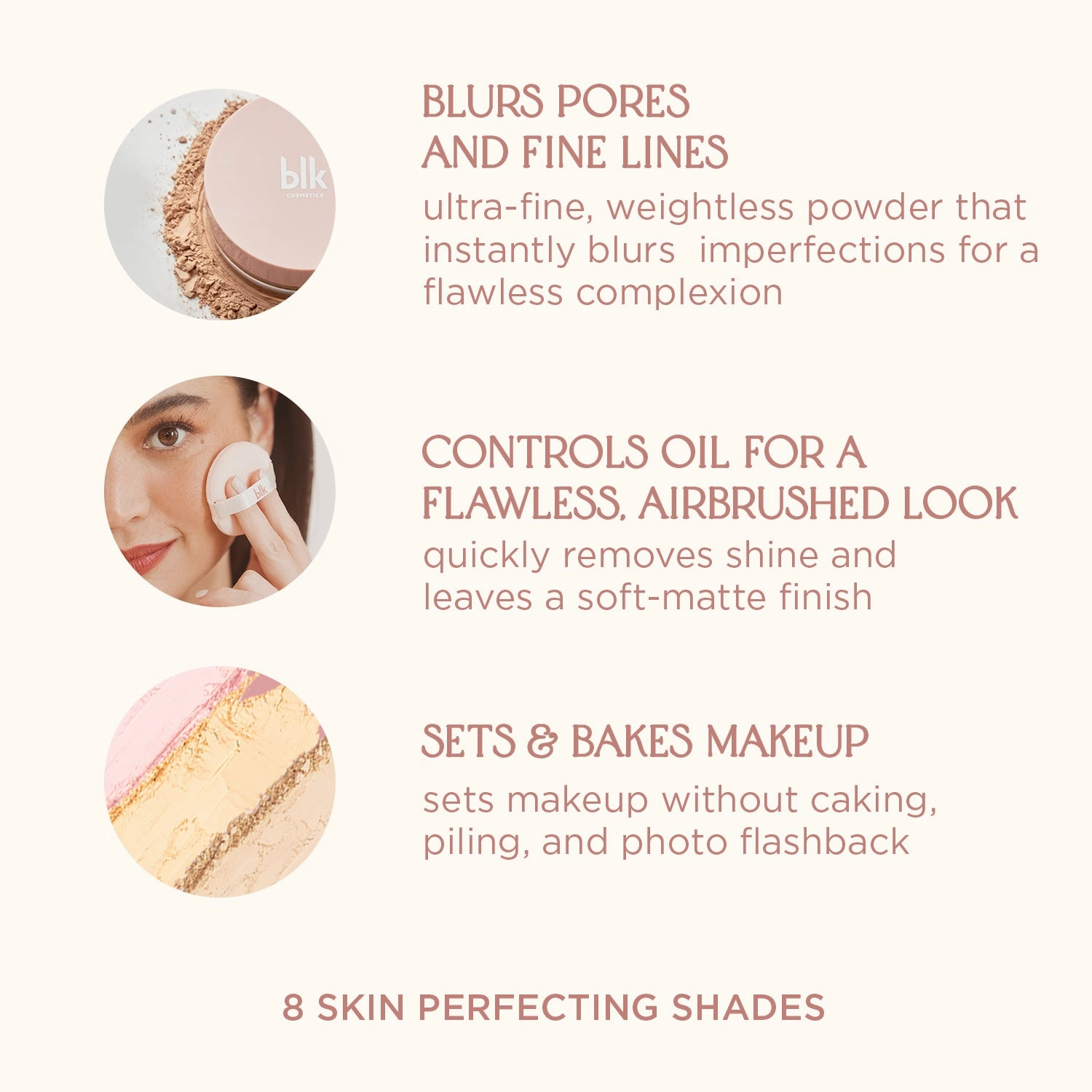 blk cosmetics daydream soft blur loose powder
