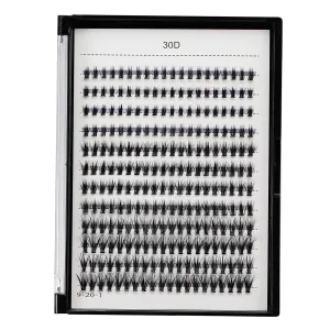 Bodermincer 10D 20D 240pcs Cluster Eyelash Extensions 8-9-10-11-12mm Mixed/ 10-11-12-13-14mm Mixed/12-13-14-15-16mm Mixed Eyelash Clusters Lash Extension Individual Lashes for Self Application