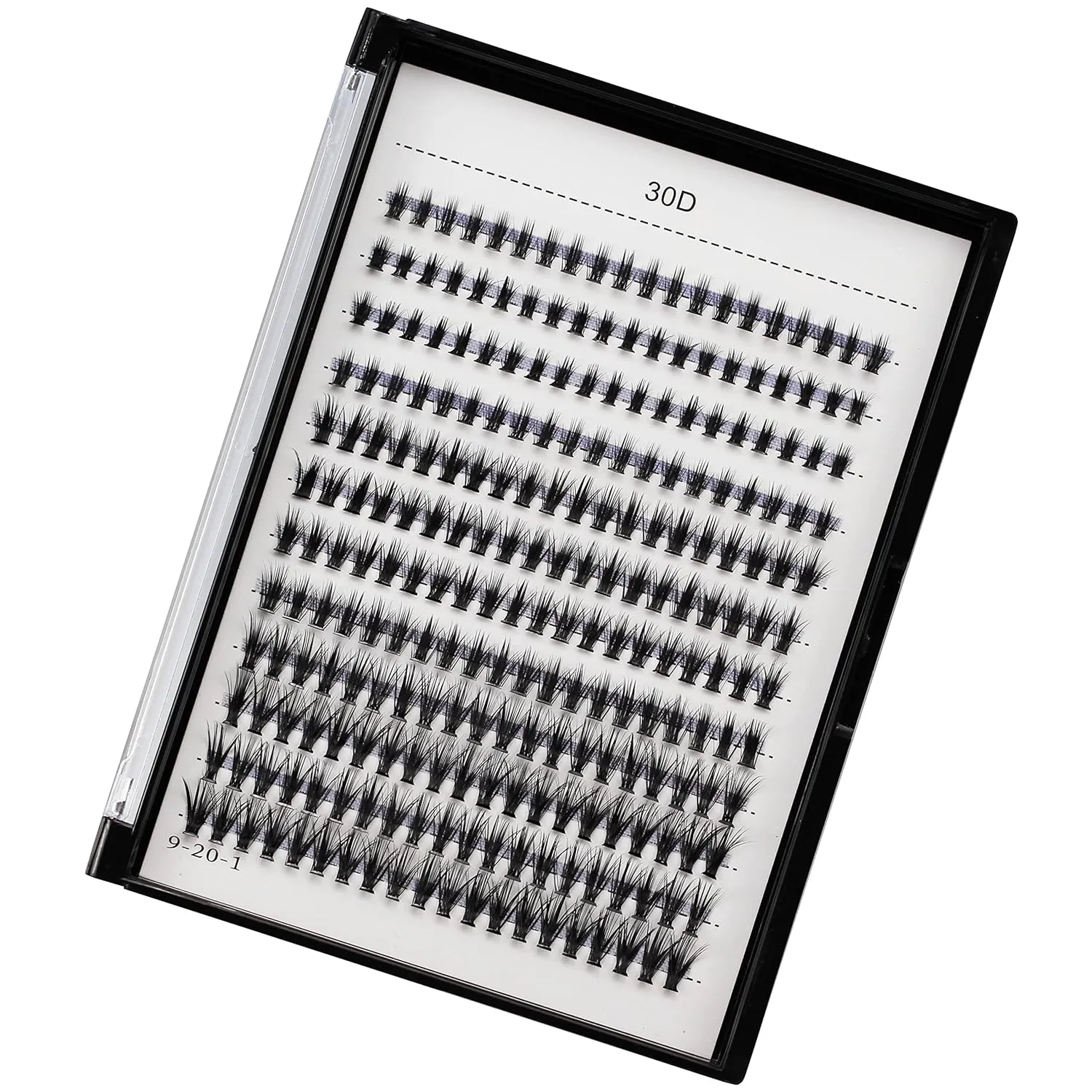 Bodermincer 10D 20D 240pcs Cluster Eyelash Extensions 8-9-10-11-12mm Mixed/ 10-11-12-13-14mm Mixed/12-13-14-15-16mm Mixed Eyelash Clusters Lash Extension Individual Lashes for Self Application