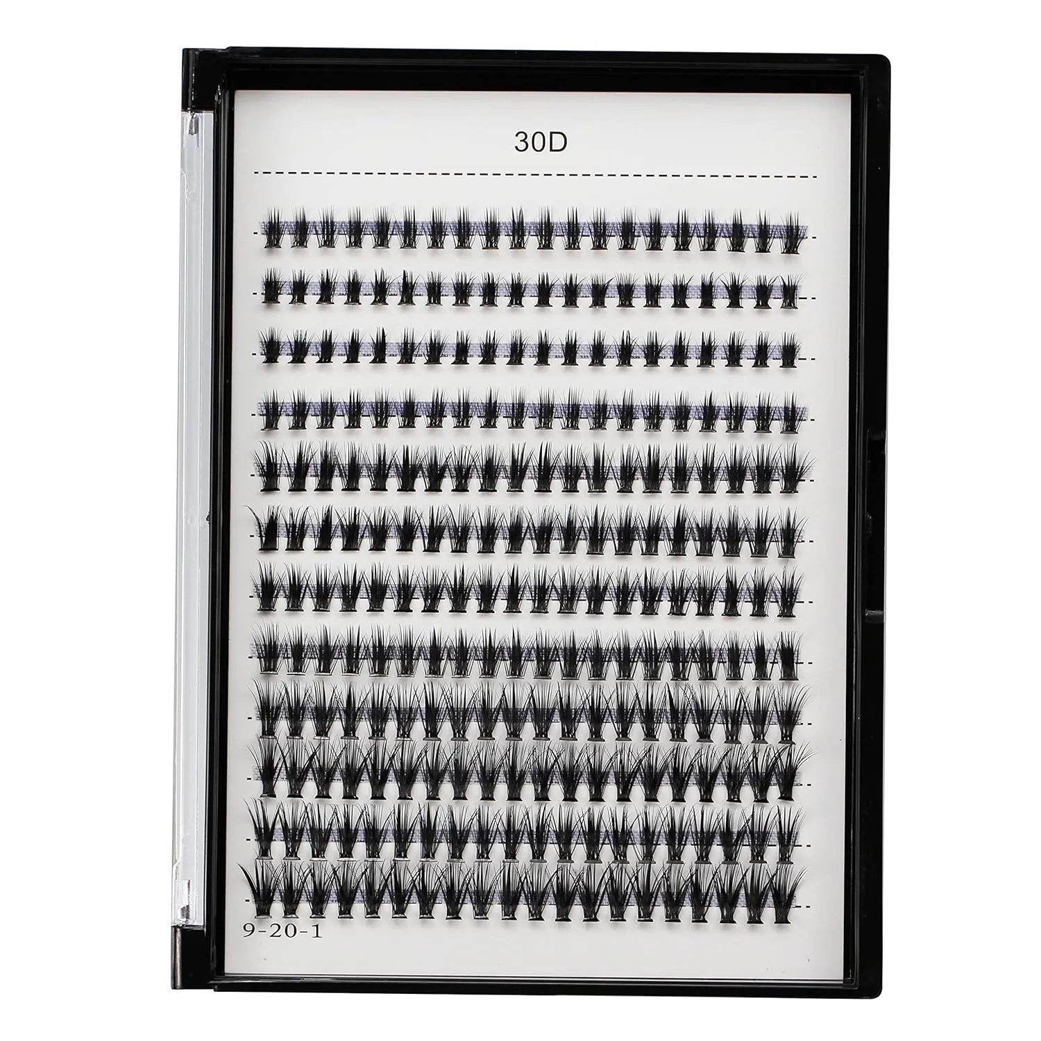 Bodermincer 10D 20D 240pcs Cluster Eyelash Extensions 8-9-10-11-12mm Mixed/ 10-11-12-13-14mm Mixed/12-13-14-15-16mm Mixed Eyelash Clusters Lash Extension Individual Lashes for Self Application