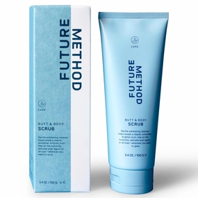 Body Scrub Exfoliating Cleanser - Butt Scrub with Hyaluronic Acid, Jojoba Oil, & Vitamin C - Clarifying & Hydrating Butt Exfoliator, 3.04 oz (Pack of 1)
