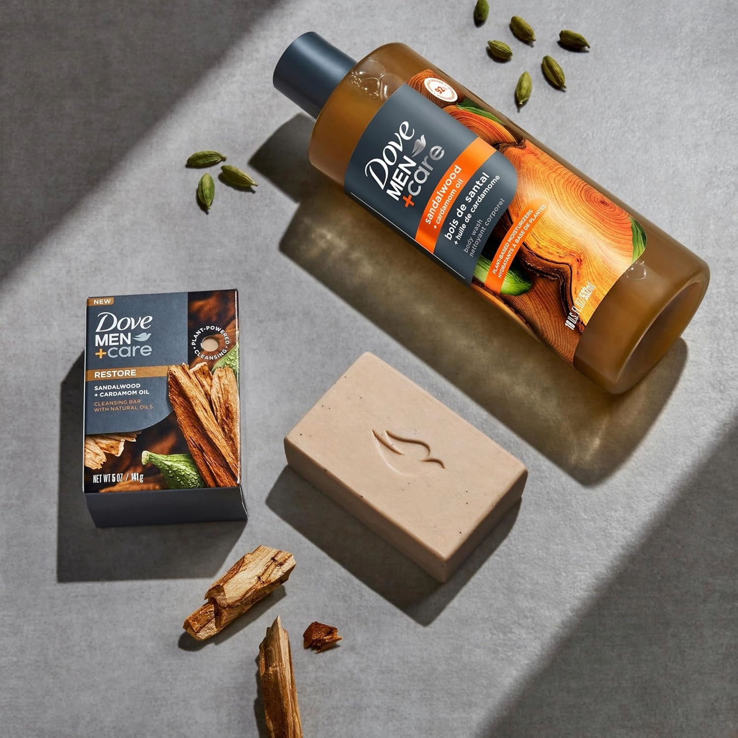 Body Wash Sandalwood   Cardamom Oil to Rebuild Skin in the Shower with Plant-Based Cleansers and Moisturizers 26 Oz