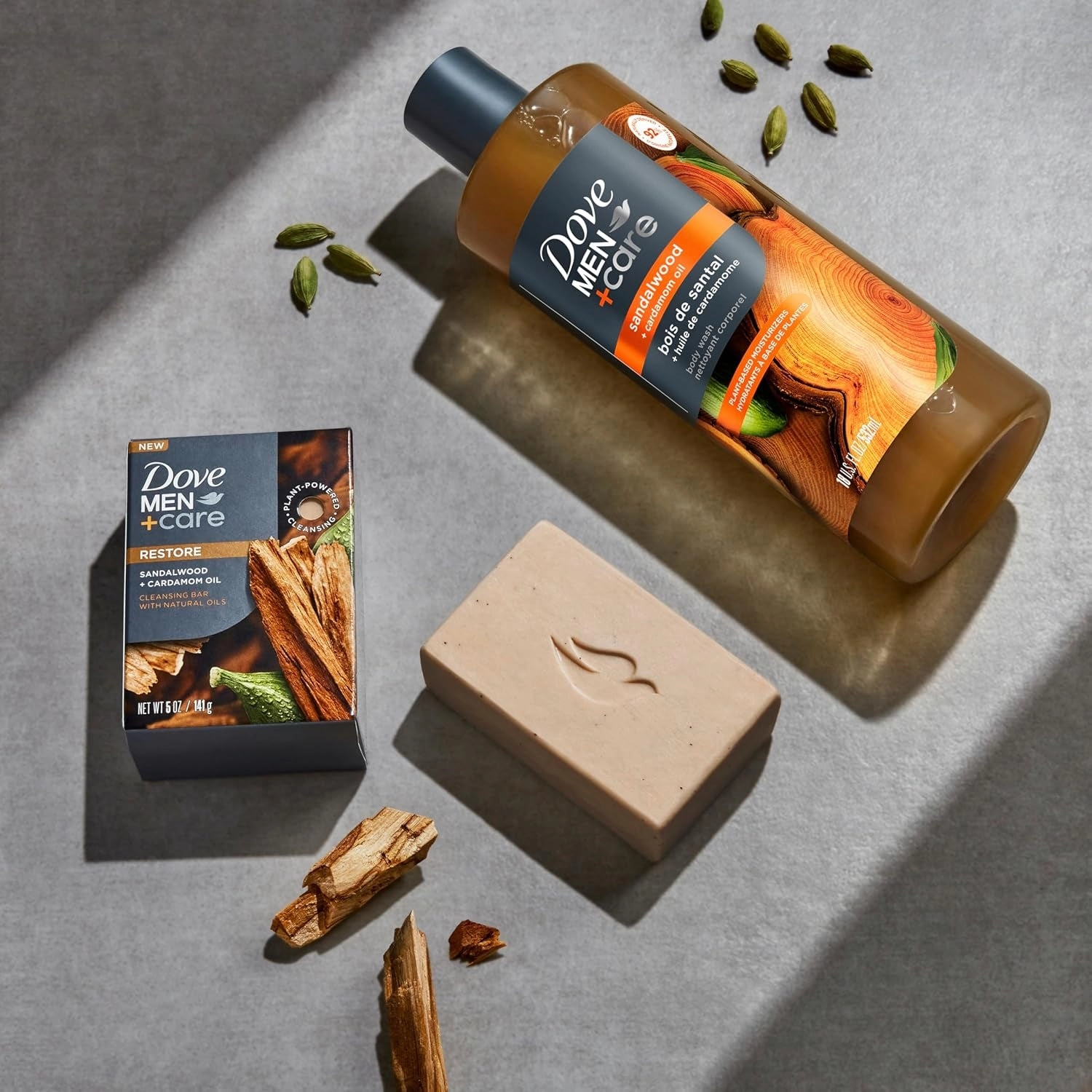 Body Wash Sandalwood   Cardamom Oil to Rebuild Skin in the Shower with Plant-Based Cleansers and Moisturizers 26 Oz